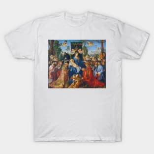 Feast of Rose Garlands by Albrecht Durer T-Shirt